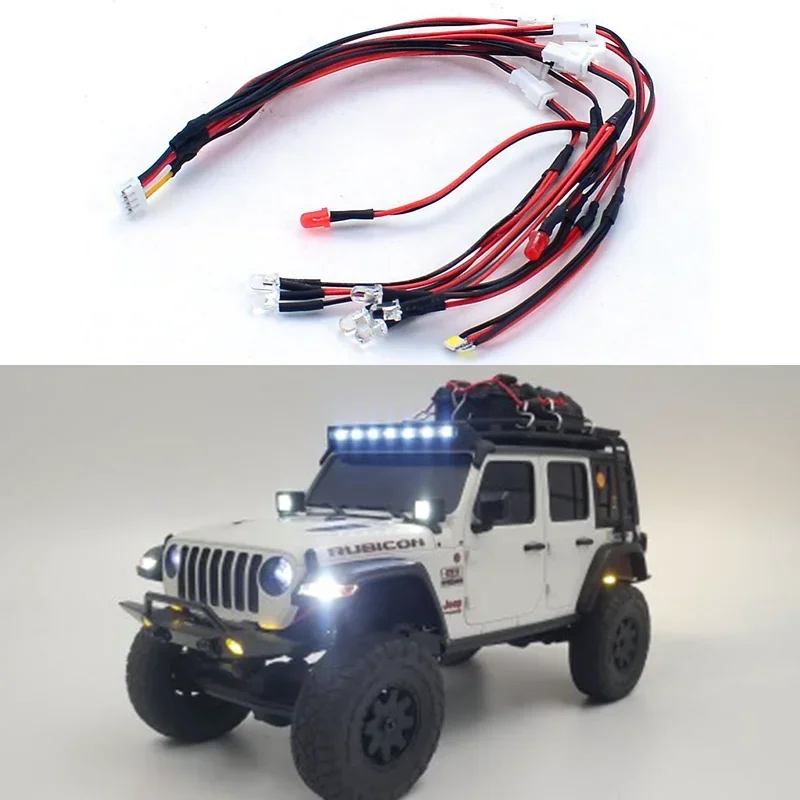 LED 3V Front and Rear Lighting System for 1/24 RC Crawler Car Kyosho Miniz 4x4 Jeep Wrangler Car Accessories