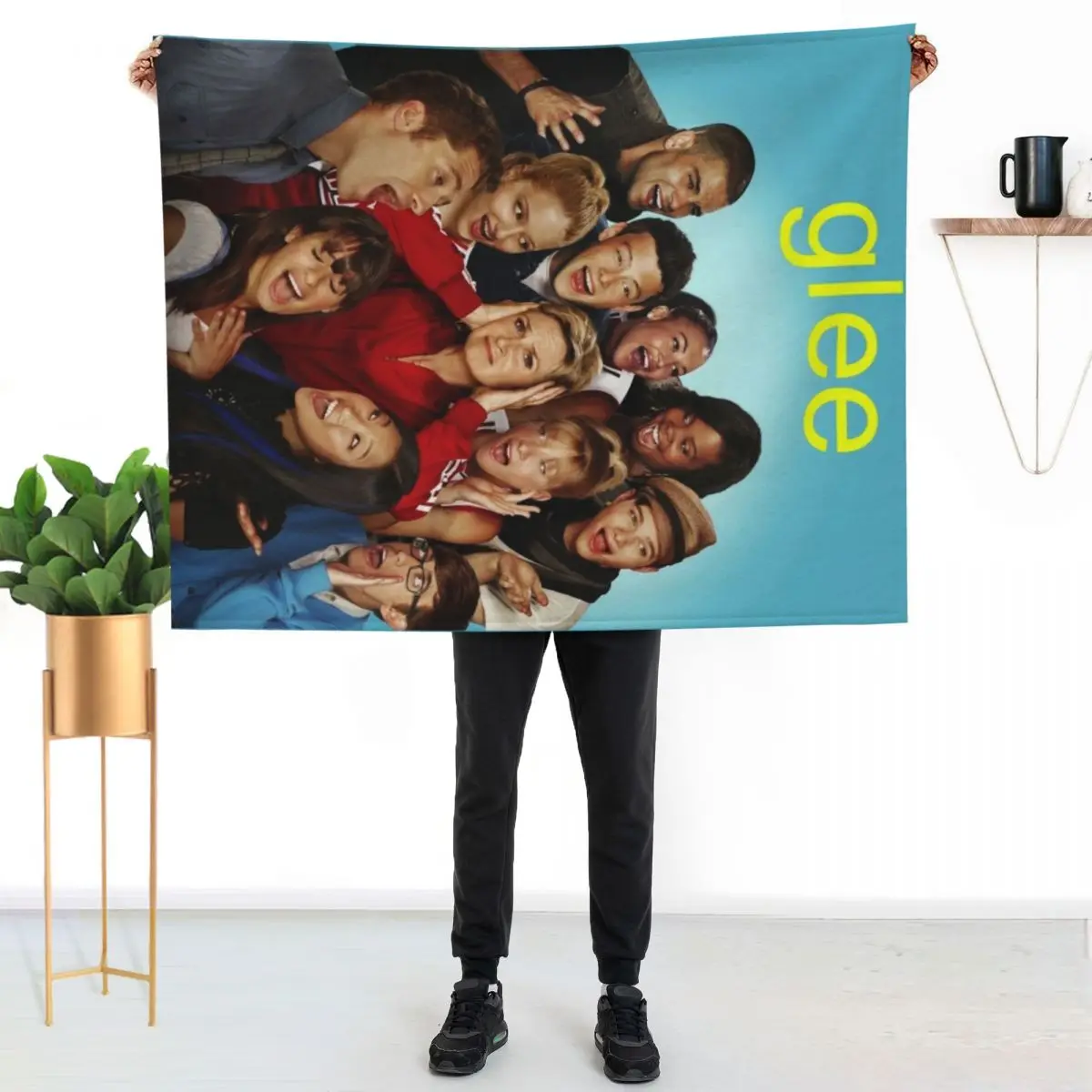 

Glee! Throw Blanket Stain Resistant Cozy Warm Blanket