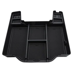Car Center Console Organizer For Dodge RAM 1500 2500 3500 2019- 2022 Black Car Central Armrest ABS Secondary Storage Box