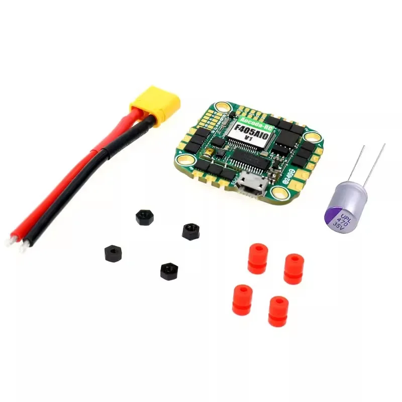 

1pcs F405 AIO V1 Flight control / 40A BLS Blheli-S Bluejay ESC 25.5x25.5MM/Barometer/ Black Box/ OSD