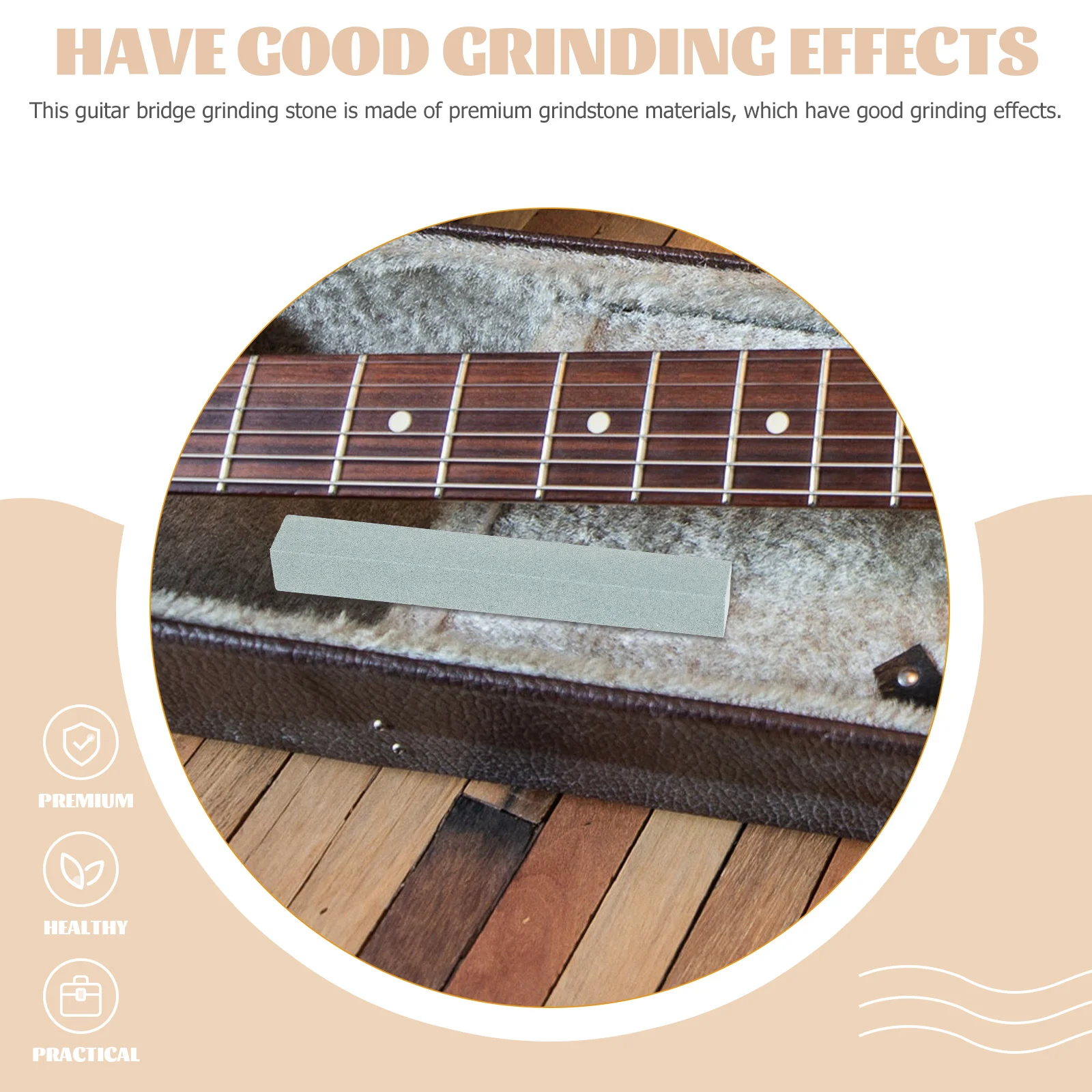 

Guitar Repair Tool Fret Grinding Stone Maintenance Tools for Bass Sanding Miss