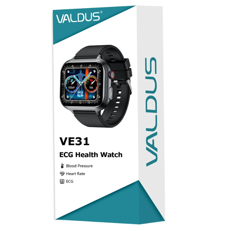 VALDUS VE31 PRO Smartwatch For Man Woman SOS Fitness Bluetooth Call Heart Rate Long Battery Life Waterproof 2025 ECG Smart Watch