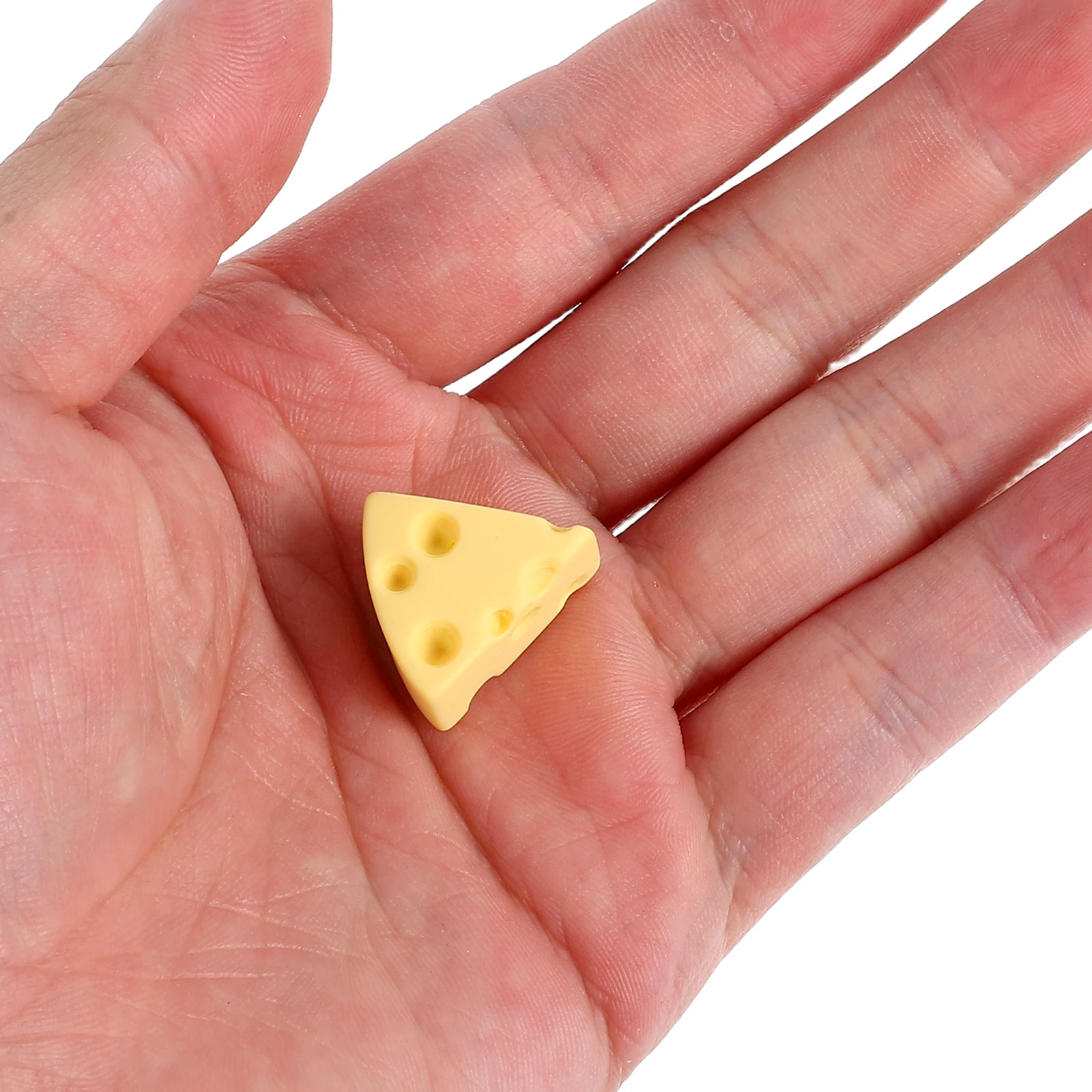 

100 Pcs Cheese Resin Accessories Miniature Dollhouse Toy Minuture Figurines Fake