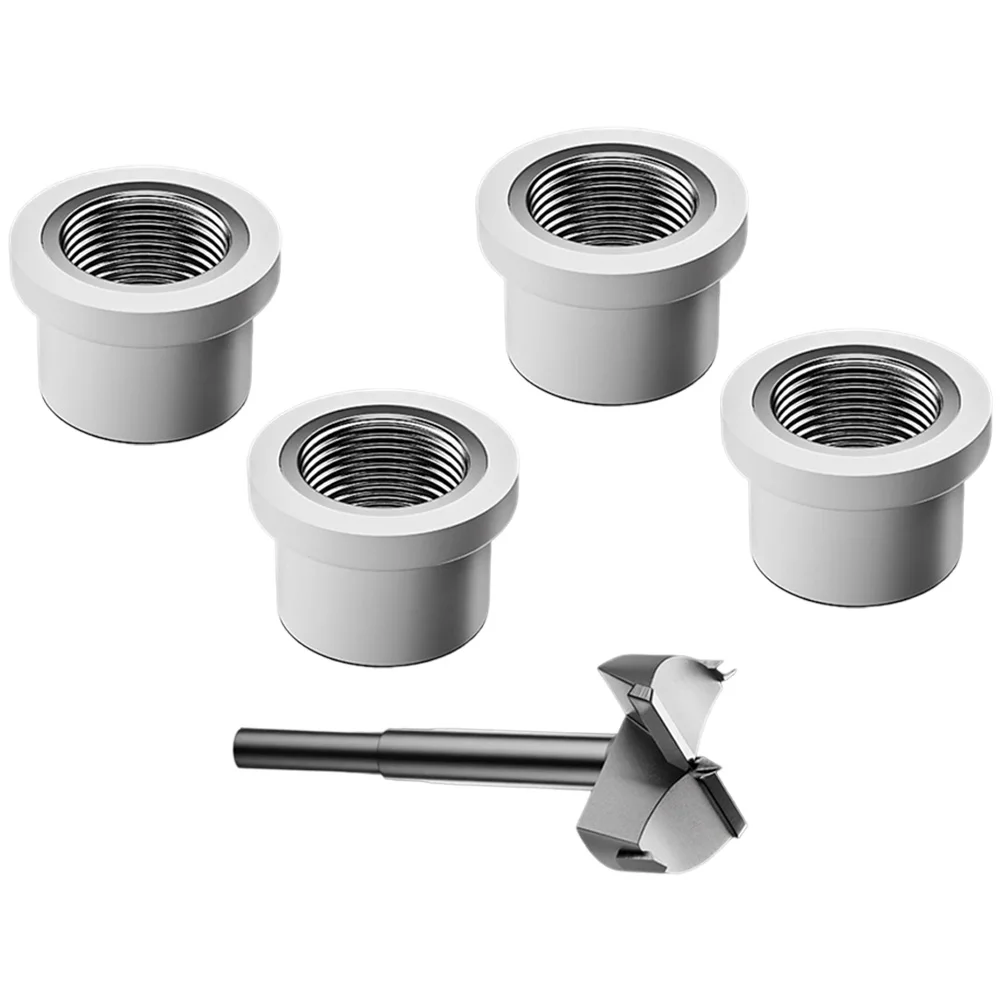 5pcs 26.5mm Boring Drill Bit Thread Fitting For 1/2inch PPR Water Pipes Repair Tools Fitting Accessories  Workshop Power Tools