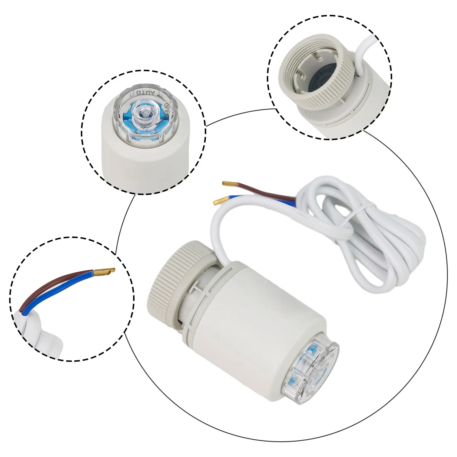 接続された床暖房アクチュエータ,制御ゾーン,電源,低圧力環境,手動および自動方法,13 ac,DC,230v