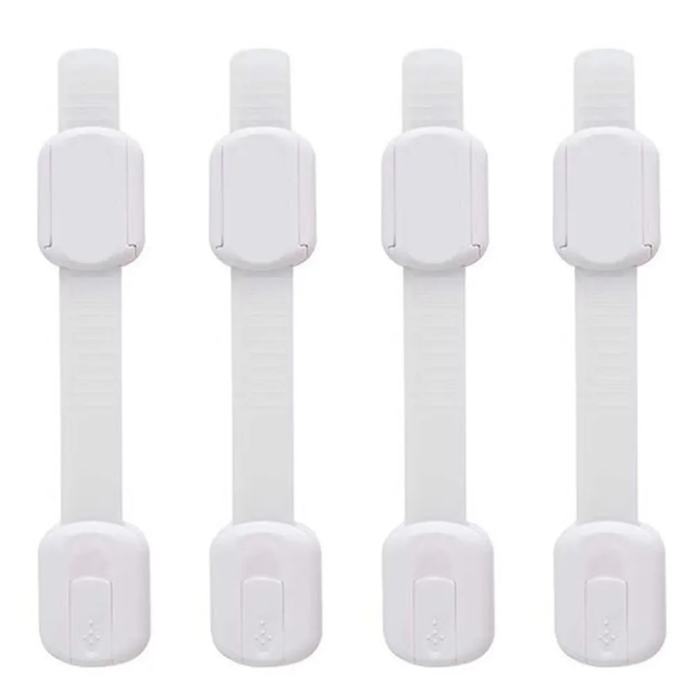 

4Pcs/10Pcs Self-adhesive Child Safety Lock Safety Protection Durable Cabinet Lock Anti-Opening Window Door Stopper Drawer