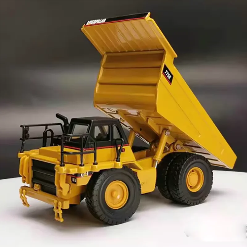 Diecast 1/64 Scale Cat CAT775E Mining Engineering Dump Truck Alloy Truck Model Simulation Static Display Collection Gift