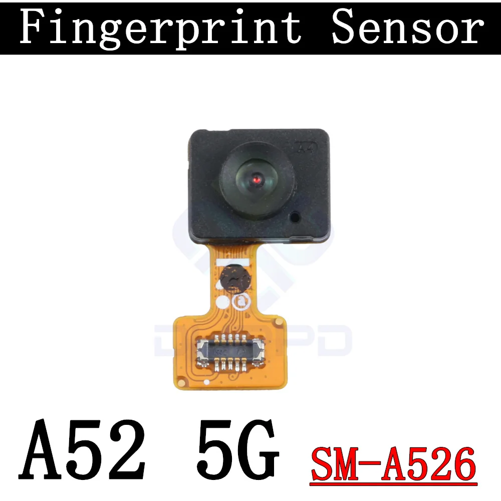 Top Earpiece Loud Speaker SIM Card Charging Port Board For Samsung A52 5G/4G Fingerprint Sensor Off On Motherboard Flex Cable