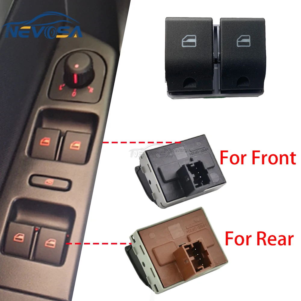 NEVOSA For VW Gol Saveiro g4 g5 g6 g7 Fox Cross Space Fox Electric Power Window Console Switch Glass Button LHD 6Q0959858 - view 4