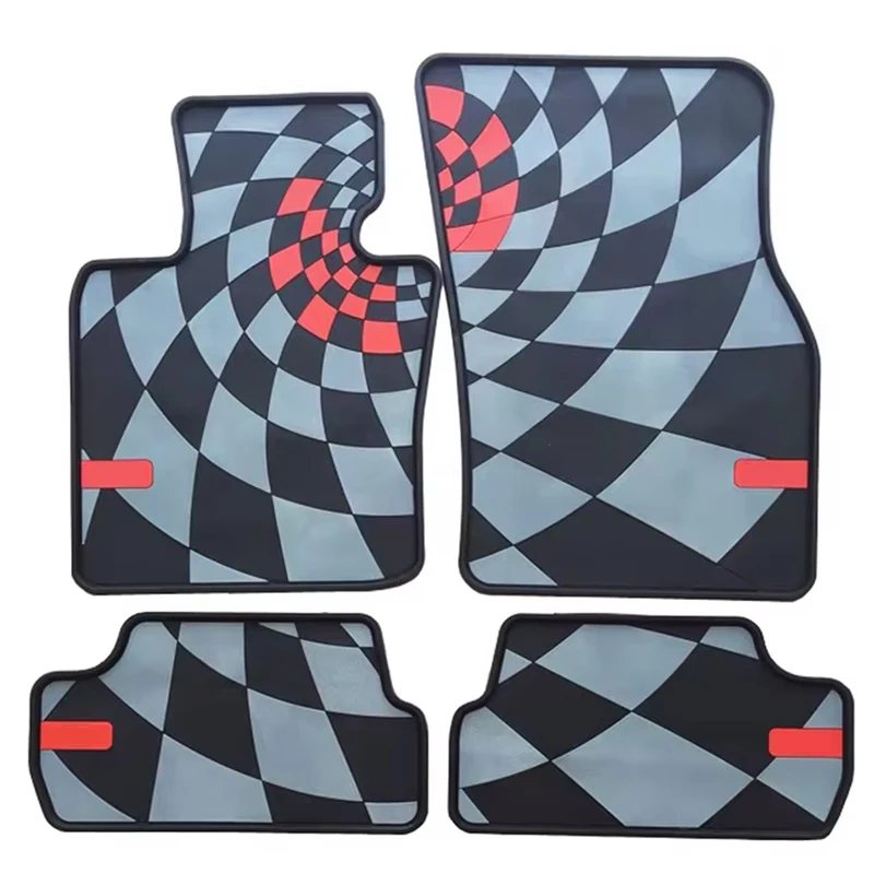 Brand New Floor Mat High Quality Rubber material JCW Style UV Protected Mini Cooper Car Accessories F56(4PCS/SET)