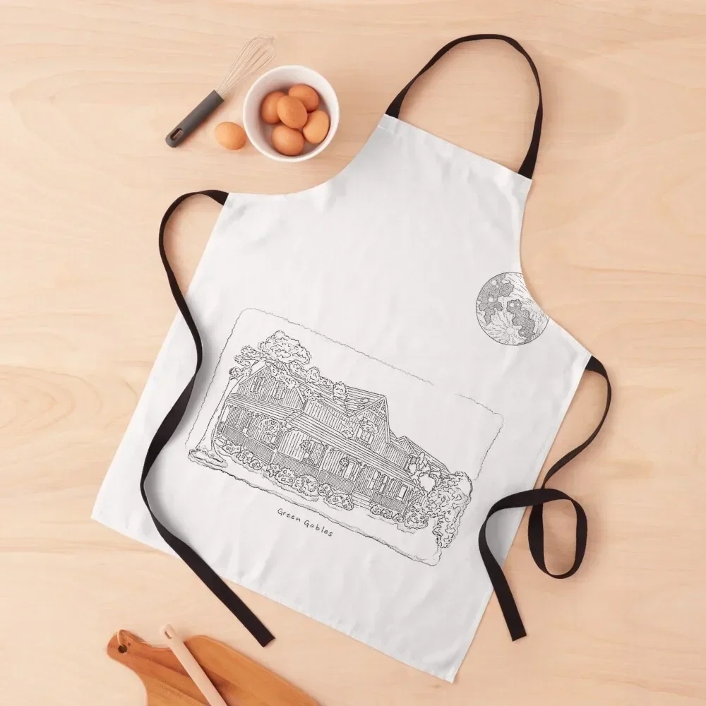 

Anne Of Green Gables Town Apron kindergarten teacher Women's Kitchen Apron