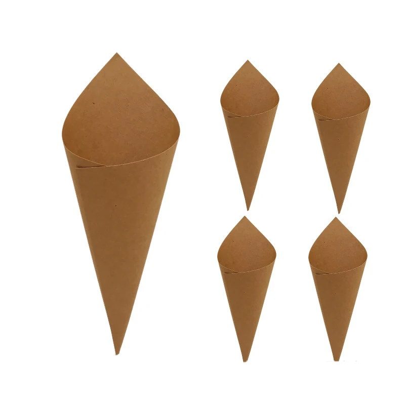 50 Stücke Feste Papier Blume Ei Rohr Hochzeit Konfetti Kegel Halter DIY Blütenblätter Lavendel Hochzeitsstrauß Bevorzugung Geburtstag Party Decor – Detail 7
