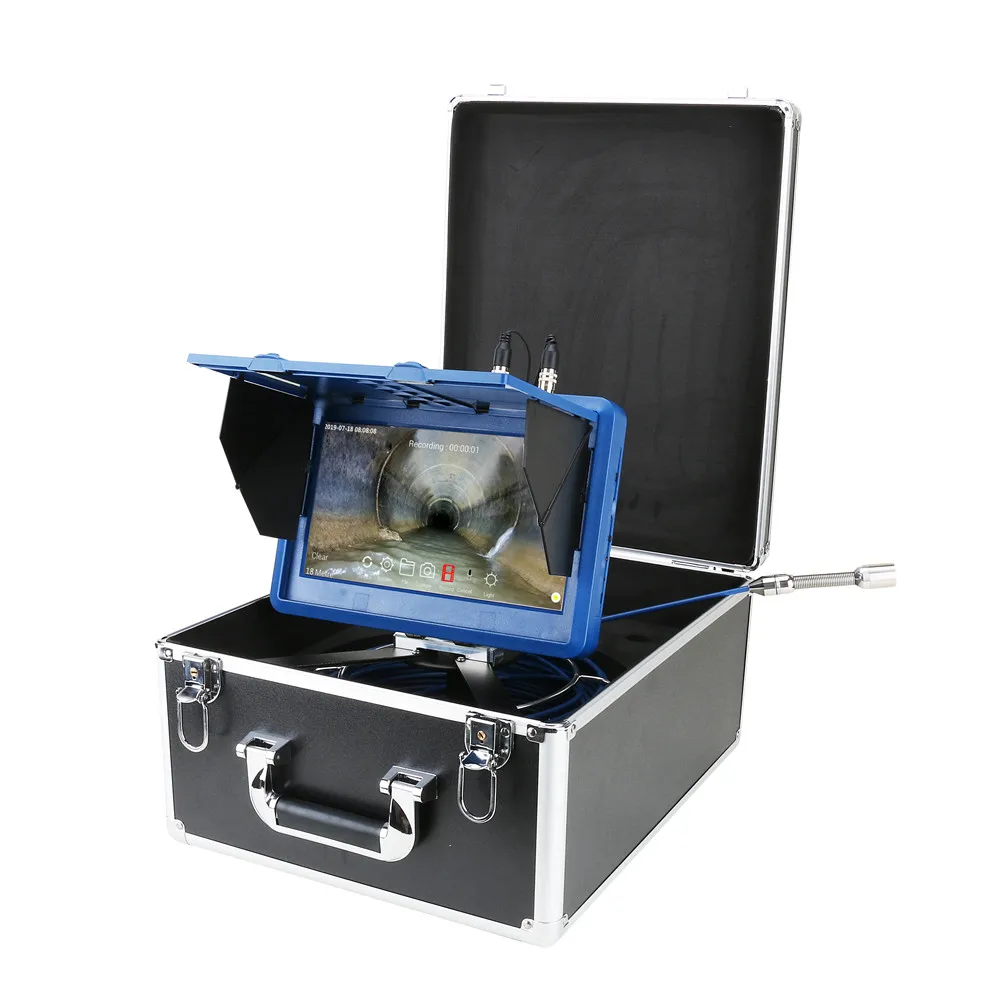 10inch Sewer Pipe Inspection Camera,with Meter Counter / DVR Video recording / WIFI wireless / Photo Editing/HD 1080P Camera