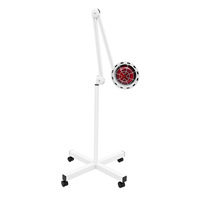 Household Heating Light, Infrared Heating Light 275W Infrared Heating Bulb, 360° Rotation Infrared Light with 4 Universal Wheels