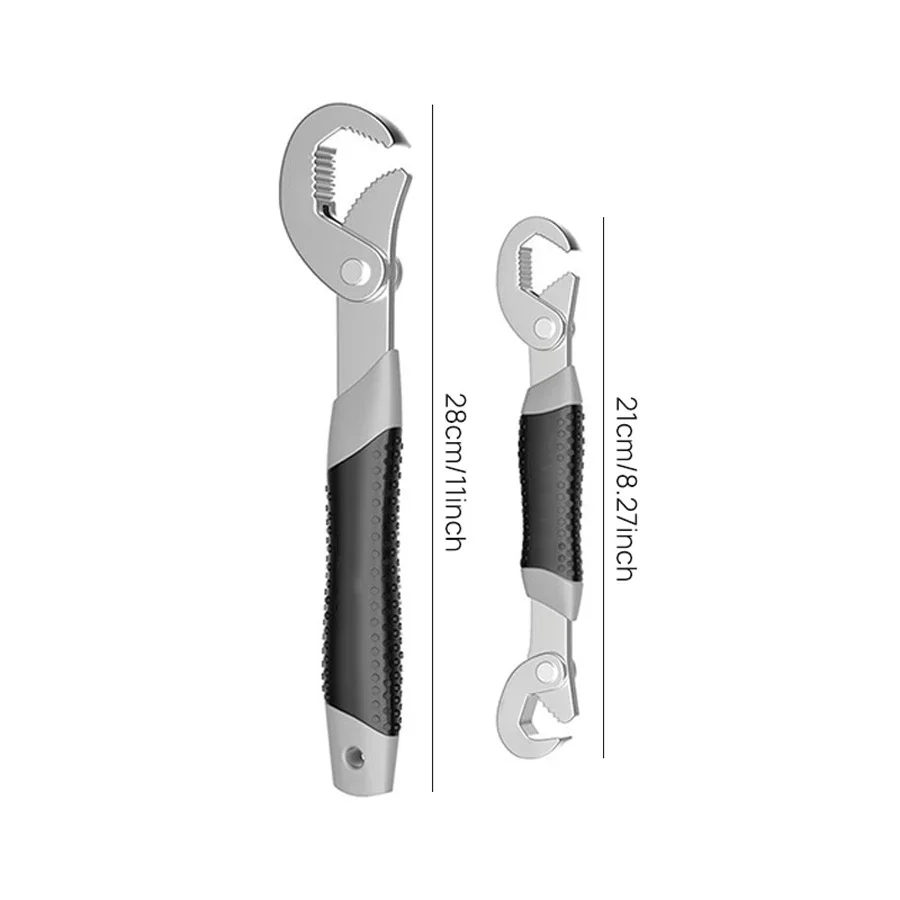 Multifunctional General wrench pipe Spanner large open end wrench set high carbon steel adjustable wrench household repair tool