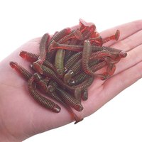 Worms Soft Bait Jigging Wobblers Silicone Artificial Swimbait 0.8g 5cm Spiral Tail Fishing Lure Bass Carp Pesca Tackle