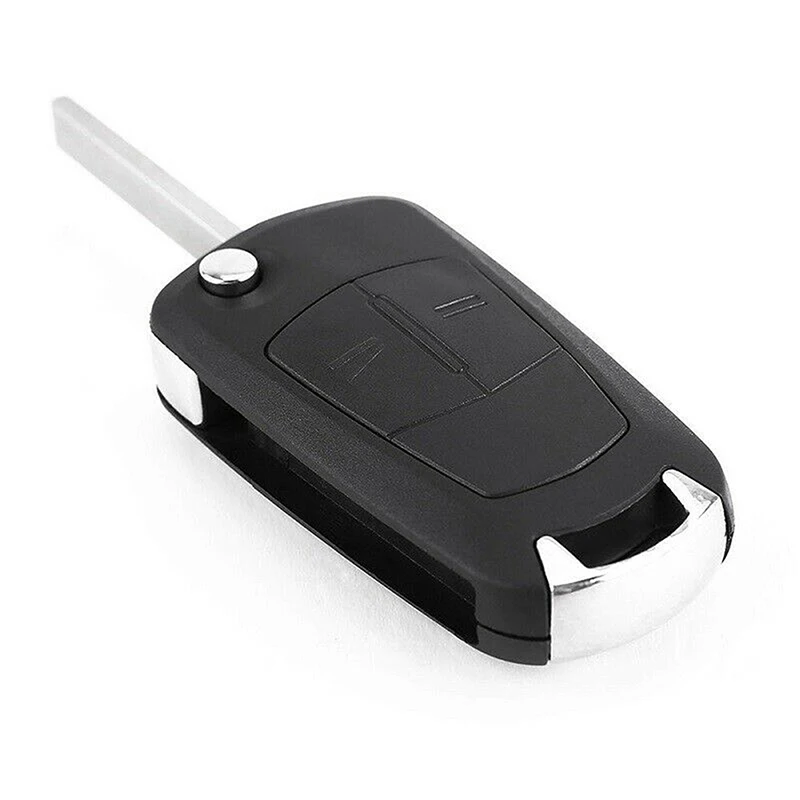 2 Buttons Flip Key Cover Fob Case Shell Black for Vauxhall/Opel Astra H 2004-2009 Corsa D Signium Vectra C