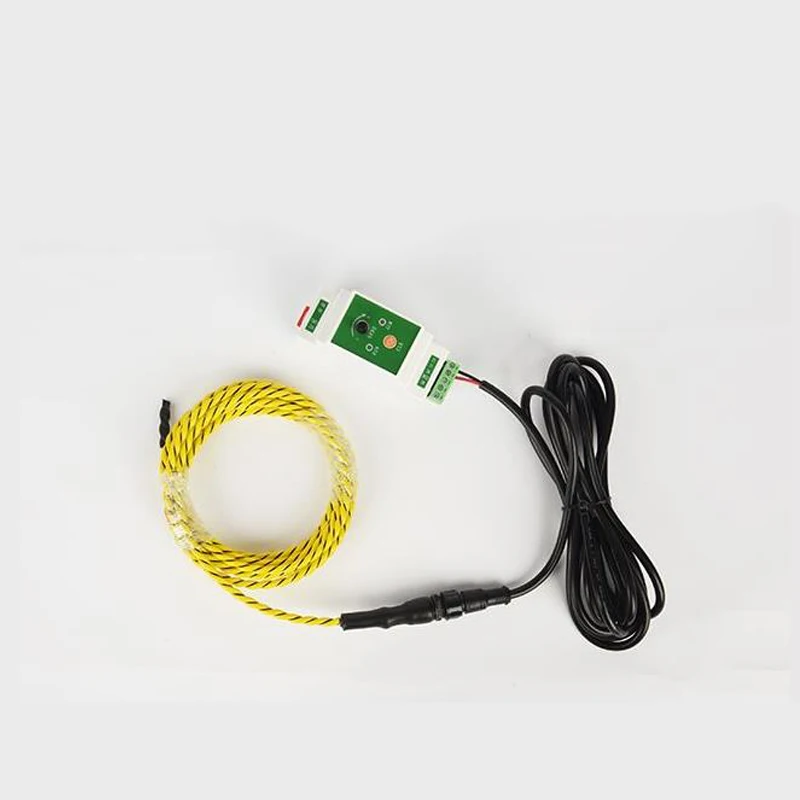 RS485 Relay Output 2 Pins Non-locating Water Leak Alarm Sensing Cable Detector Water Leakage Alert Controller