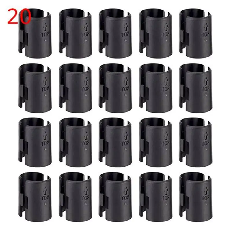 ABJI-Secure Locking Design For Universal Shelving Compatibility- Wire Shelf Clips(20 Pair) For 1-Inch Posts