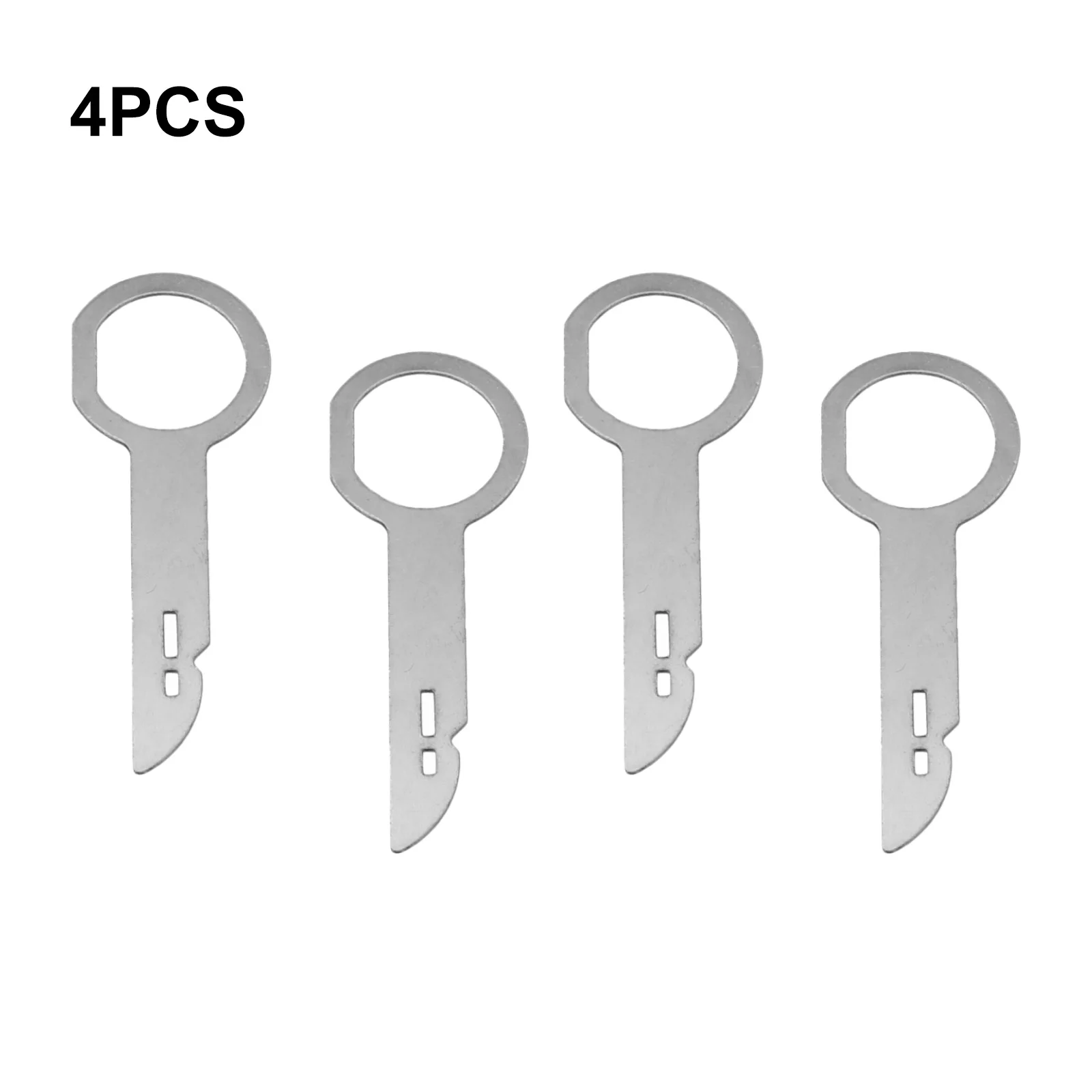 

Metal Radio Key Set 4 Tools for Ford and For Mercedes Car Models Designed for Easy Removal of Stuck Radios in Different Vehicles