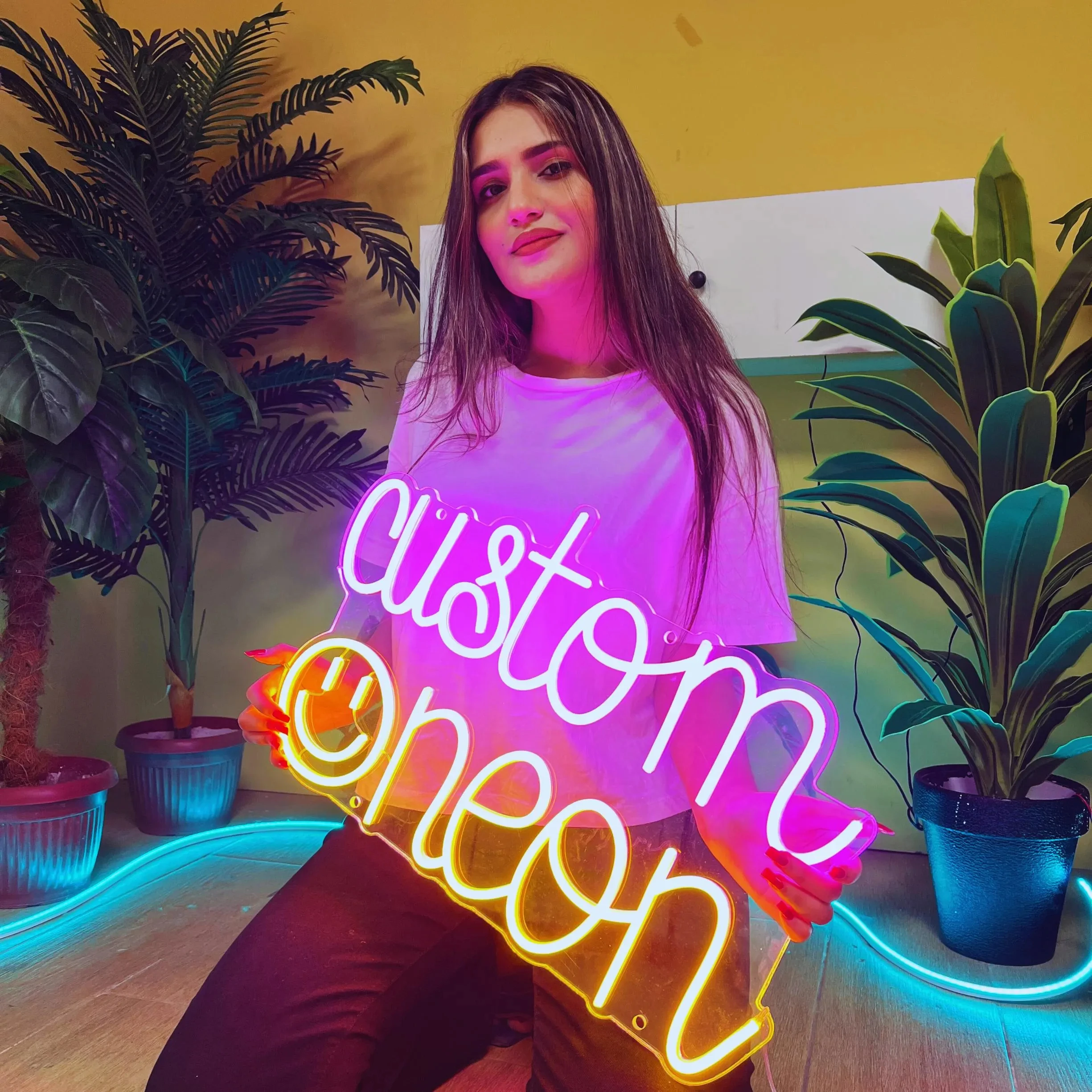 

Custom LED Neon Sign Personalized Names Neon USB Powered Multi Font Colors For Weddings Party Bars Bedroom Wall Decorative Light