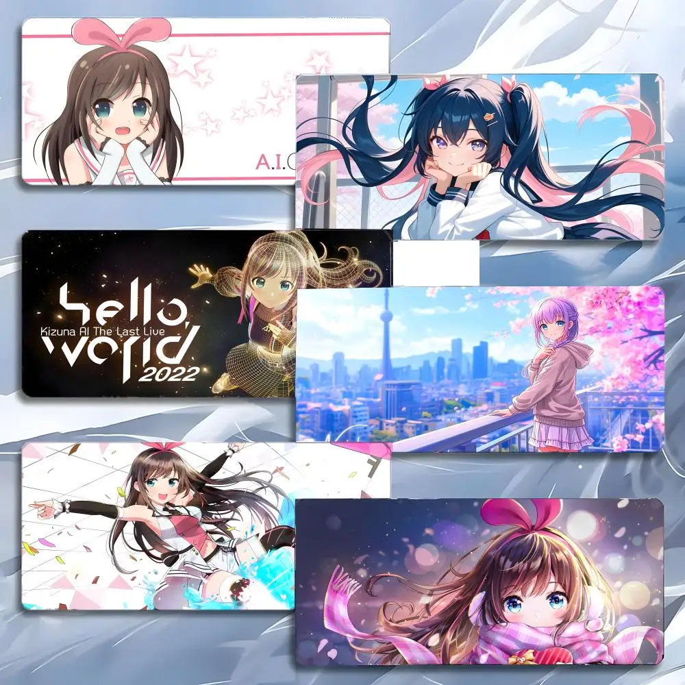 virtual vtuber idol K-Kizuna AI Mouse Pad Mousepad Large Gaming LockEdge Thickened PC Table Desk Mat