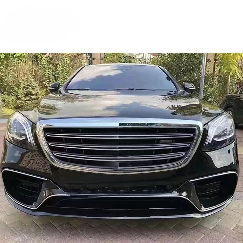 Car Modified Accessories  W222 2014-2017 Upgrade to S65  Include Bumpers Grille Auto Side Skirts Rear Diffuser