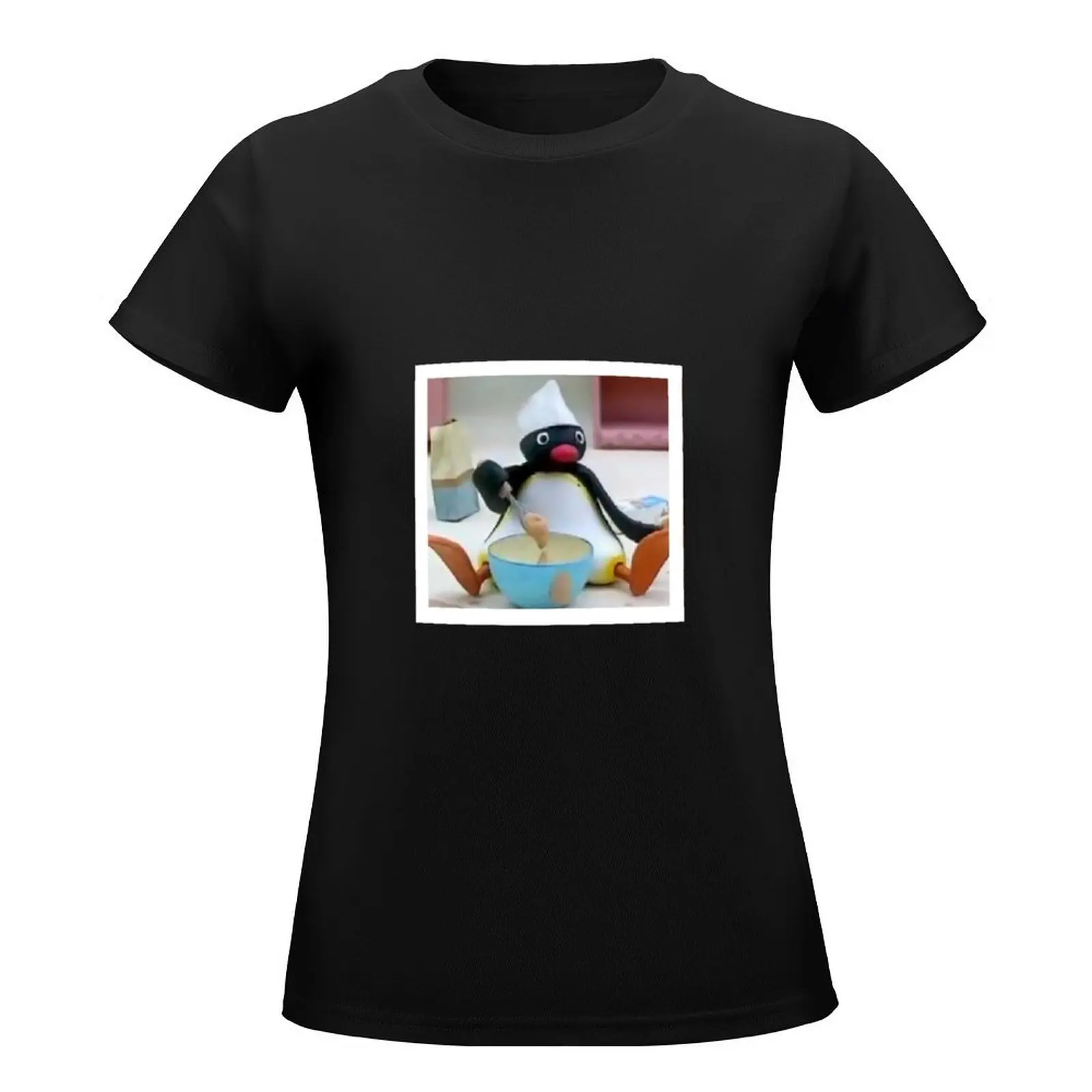 Pingu The Penguin Cook - Noot Noot T-Shirt anime clothes korean fashion workout t shirts for Women