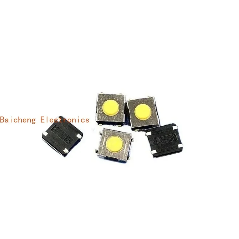 100PCS DTSL-61Y-V internal patch 4-pin gravity tactile switch yellow button button 6 * 6 * 2.5