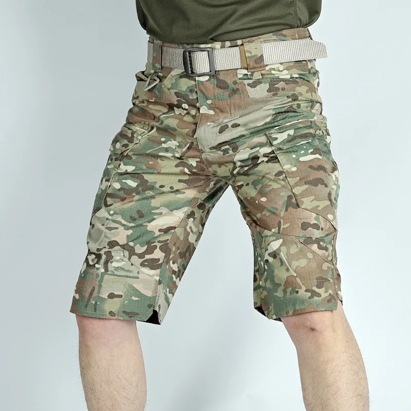 

Men's Outdoor Cargo Tactical Shorts Summer Waterproof Urban Combat Shorts Trekking Camping Hiking Climbing Panttdoor Sports