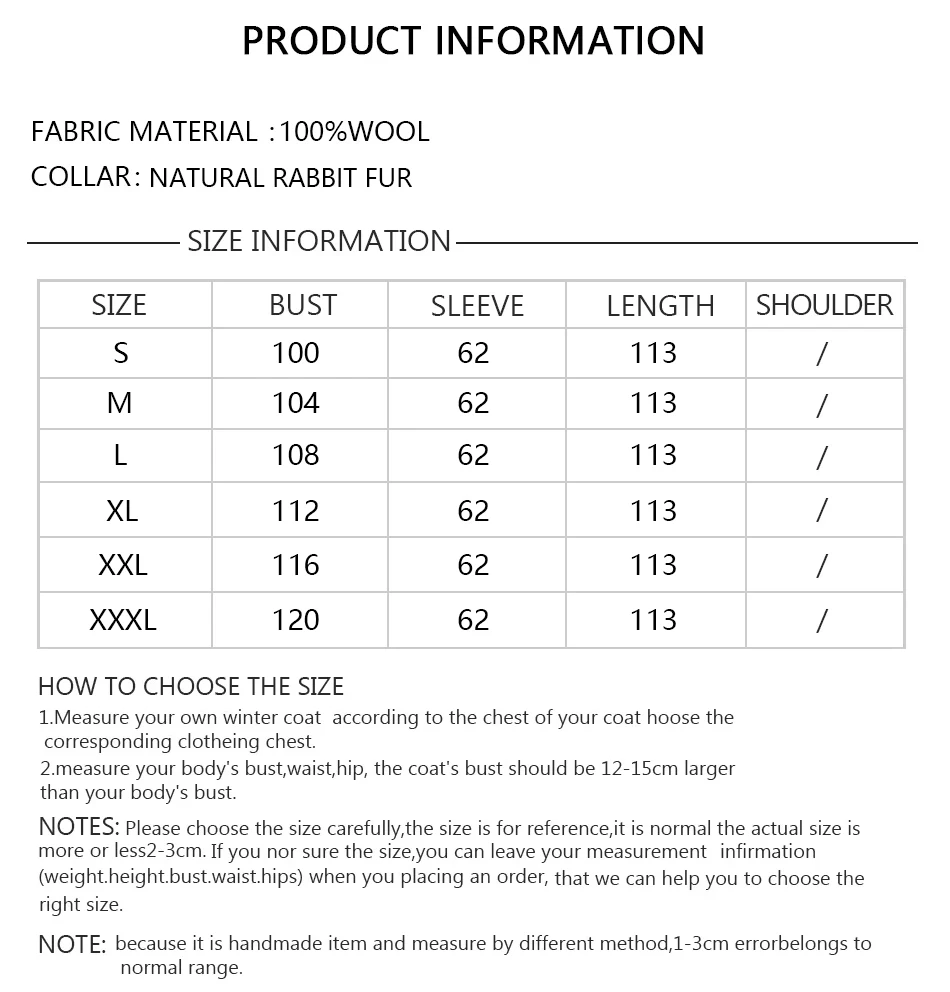 Womens Jackets Cashmere Coat Women Luxury Real Wool Coat With Natural Rex Rabbit Fur Cuffs  Clothes