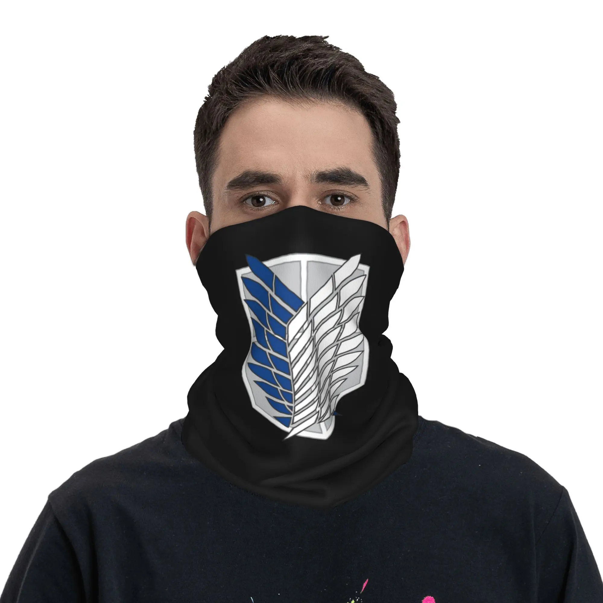 Attack on Titan Bandana Neck Cover Printed Face Scarf Multifunction Balaclava Cycling Unisex Adult Windproof