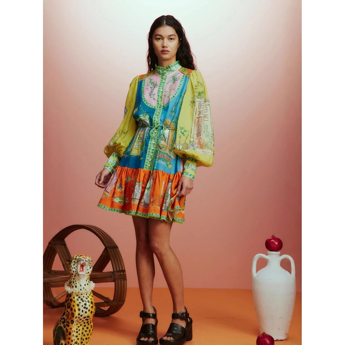 Casual faionable linho irt cardigan ele versátil dr cross-border 2024 nova estação independente roupas femininas