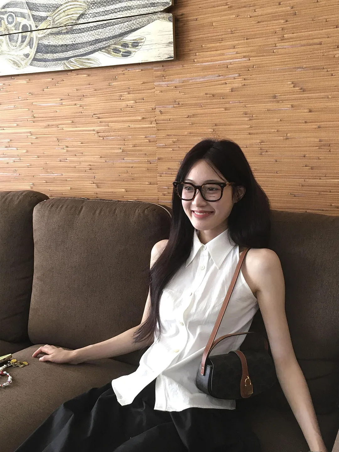 

Американский простой белый открытый кардиган с воротником, жилет-рубашка, женский летний топ на пуговицах, из чистого хлопка