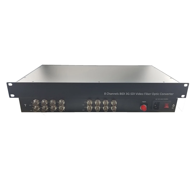 3G SDI Video to Fiber Converter Single Mode Fibre FC Connector 20KM for Broadcasting