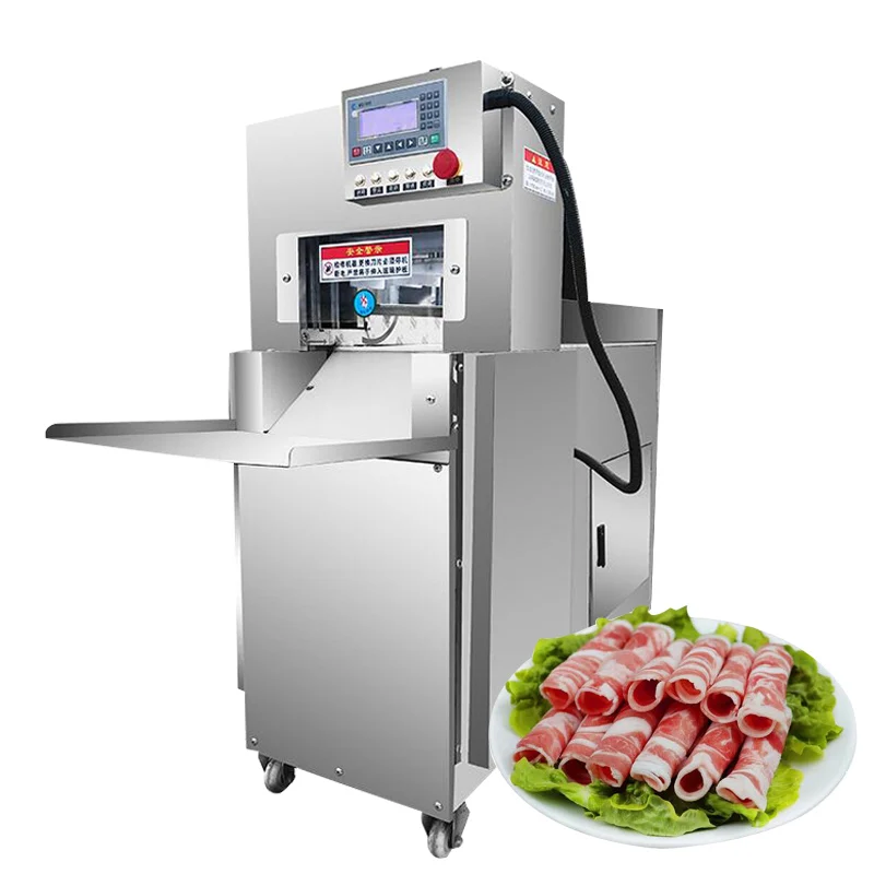 Commercial Numerical Control Mutton Roll Slicer Electric Fat Beef Meat Slicer Automatic Frozen Meat Slicer Meat Planer