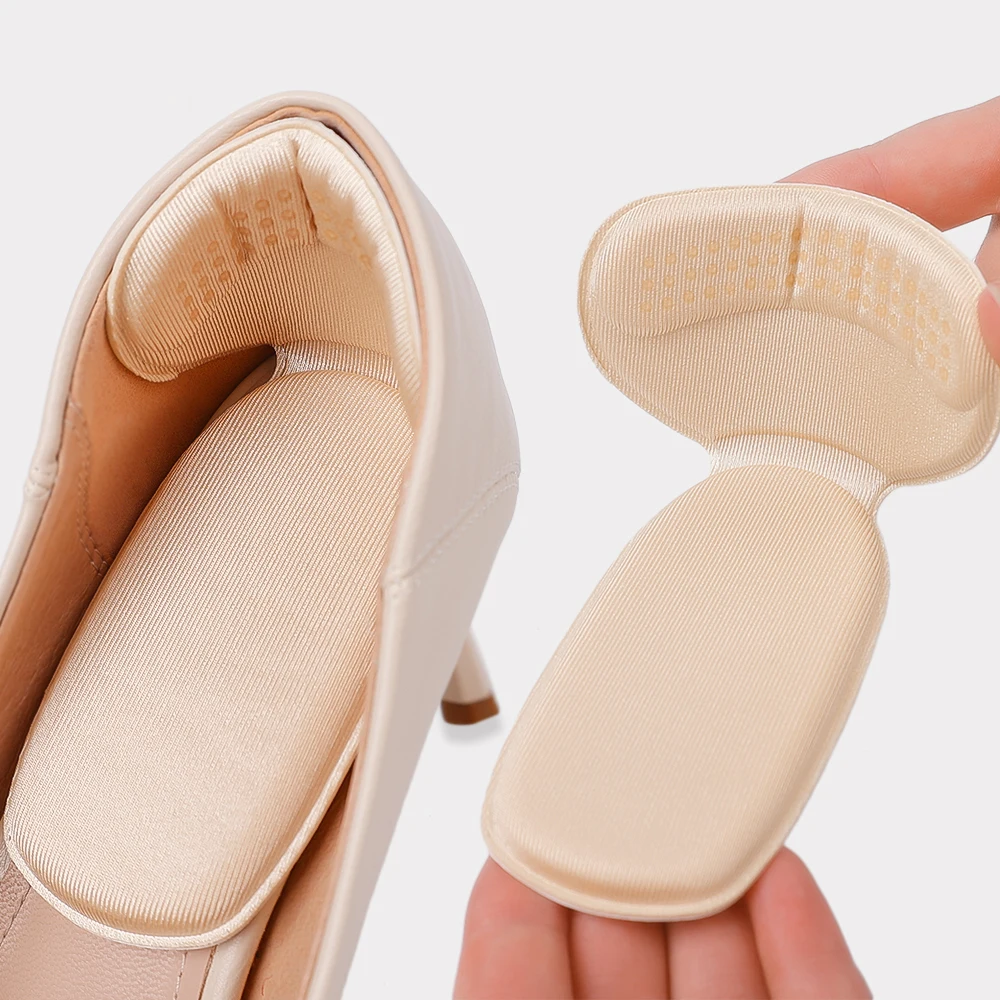 Antiwear Insoles 2-in-1 Heel Sticker Women Shoes Insoles Heel Pads Self Adhesive Antiwear Foot Pads Cushion Insert Heel Sticker