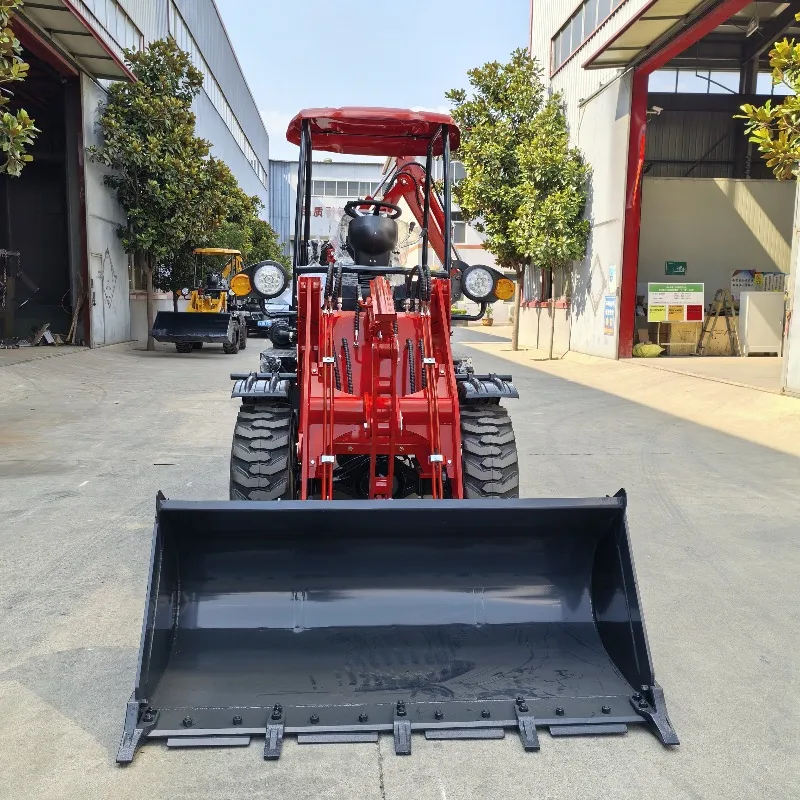 Multi-Purpose Wheeled Backhoe Loader Busy At Both Ends For Large-Scale Engineering Use