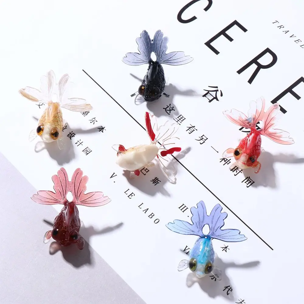 Creative Acrylic Fairy Garden Miniature Goldfish Ornament Figurines Decoration