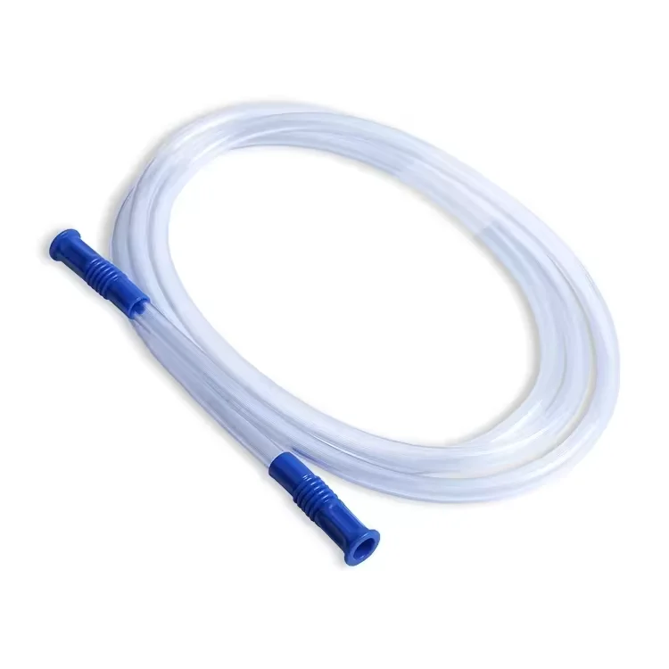 

Medical Grade Single Use 3000mm PVC Material Yankauer Handle Connector Disposable Suction Connecting Tube