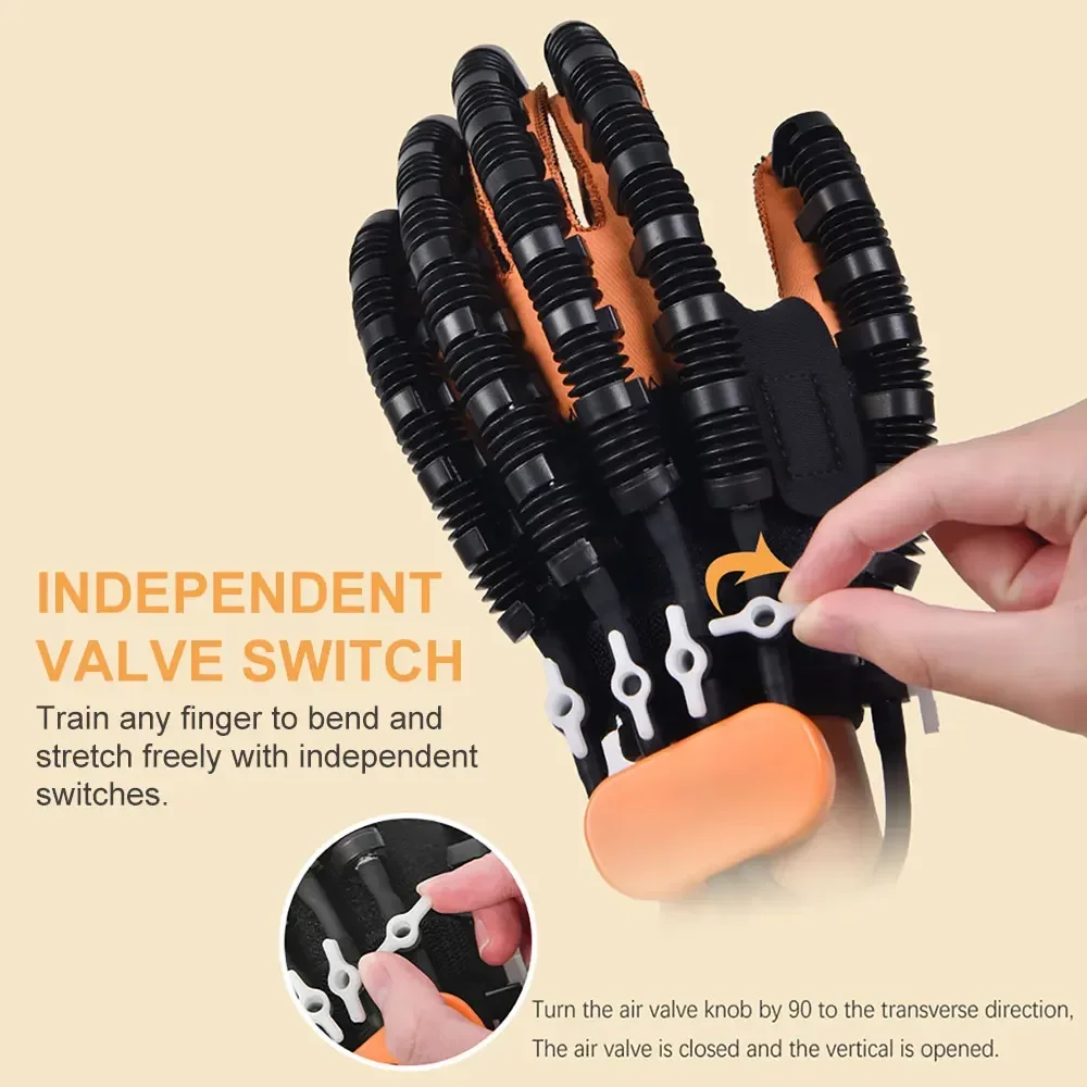 Rechargeable Rehabilitation Equipment Robot Gloves Stroke Hemiplegia Cerebral Infarction Training Finger Hand Function Exerciser