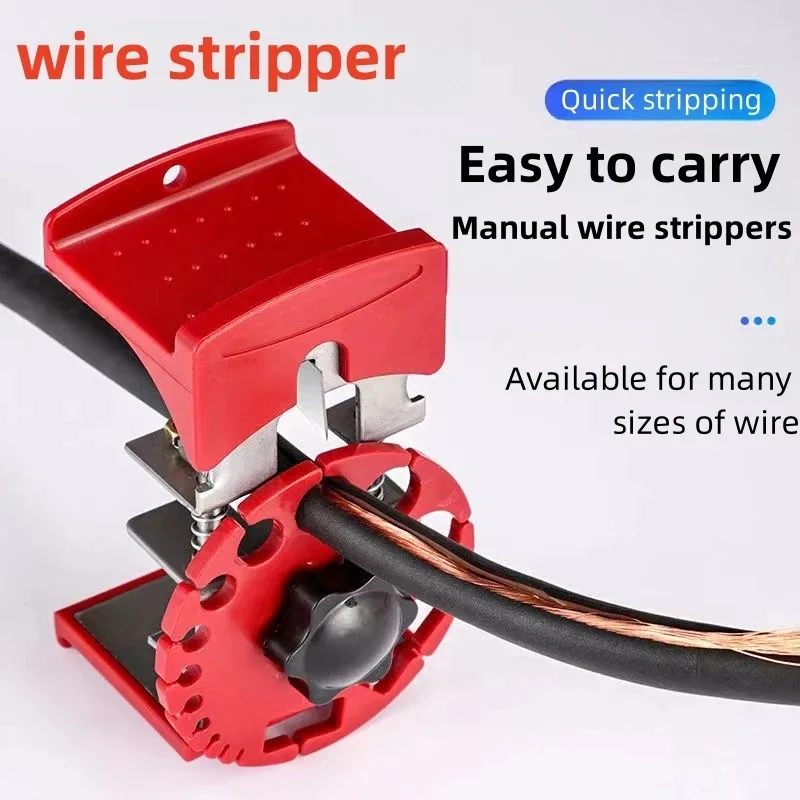 Handheld Wire Stripper,Quick Decrustation Pliers,Manual STAINLESS STEEL Wire Stripping Tool,Cable Peeling(Blades Available)