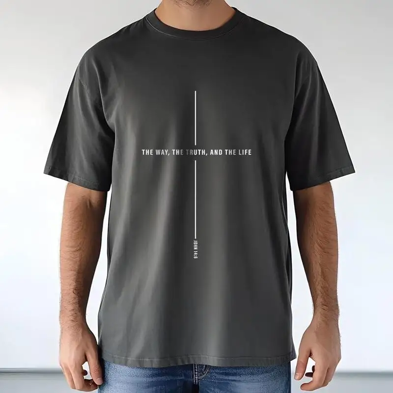 The Way Truth Life John 14 6 T Shirt Yeshua Jesus Christian Faith Over Fear  Oversized