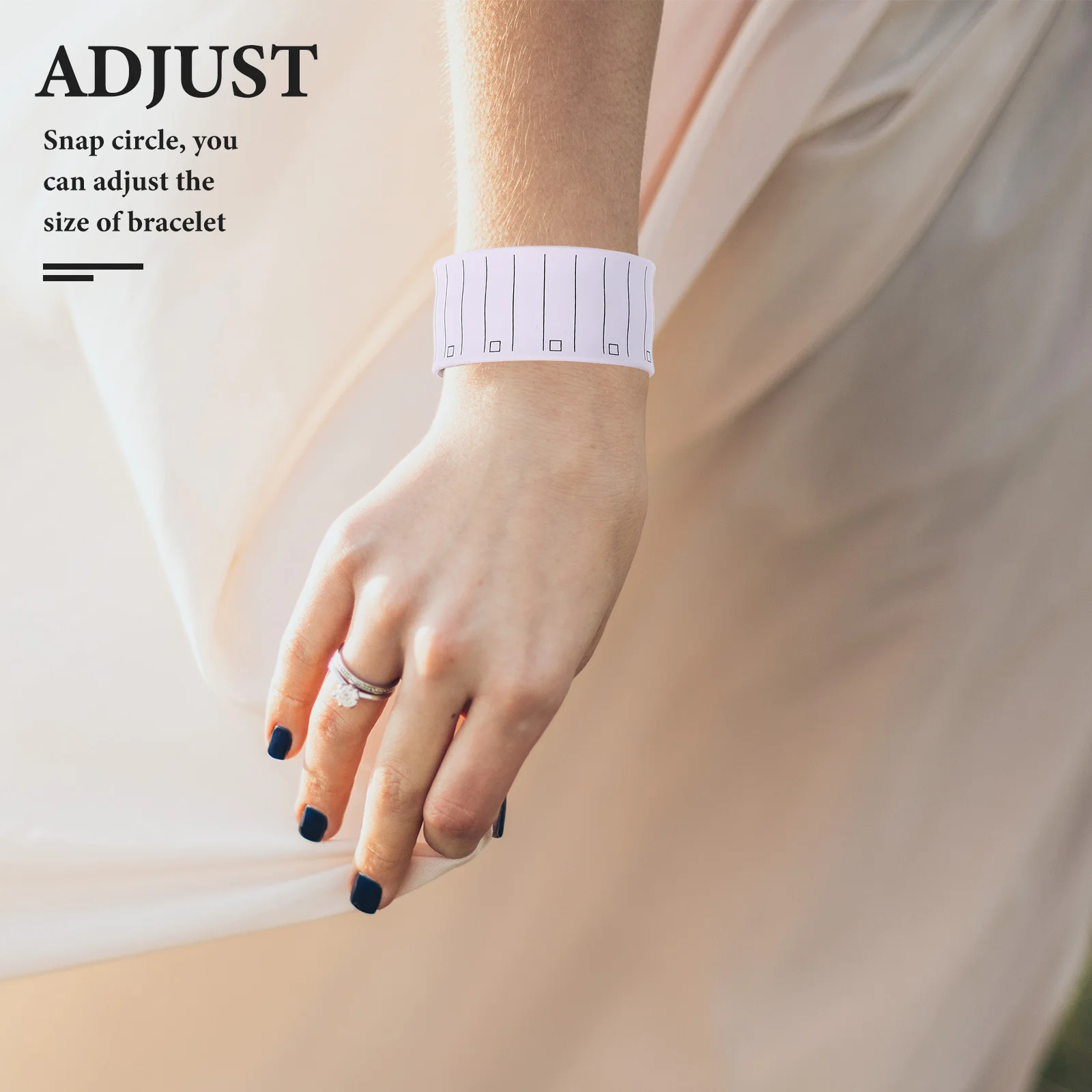 

6 Pcs Memo Bracelet Reminder Wearable Reusable Waterproof Silica Gel Notepad