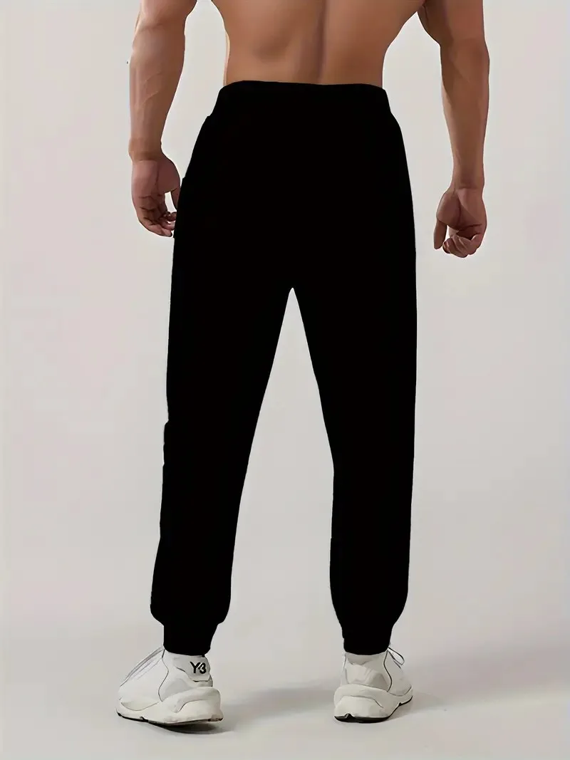 The new men's trousers for Spring and Autumn 2025 are casual and sporty with alphanumeric prints comfortable and soft