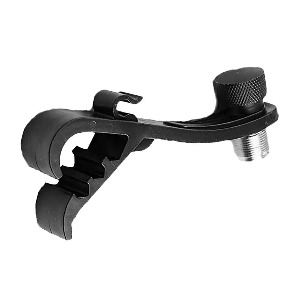 

Plastic Drum Microphone Clips Drum Rim Mic Mount Clamp Black