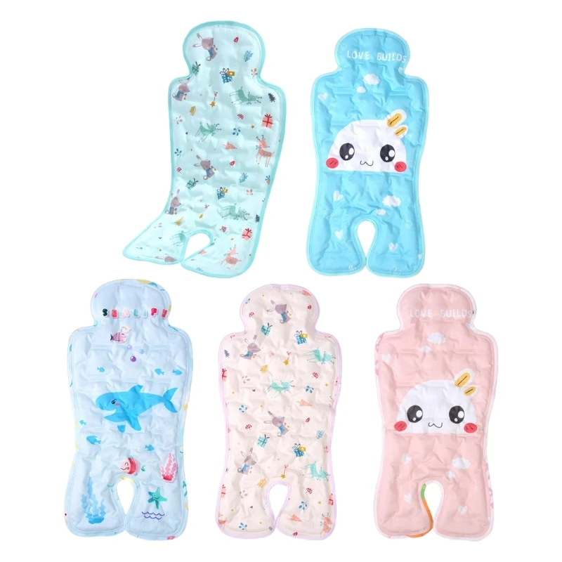 Ice Cooling Pad Cushion with Cartoon Pattern Newborns Pram Pad D5QA