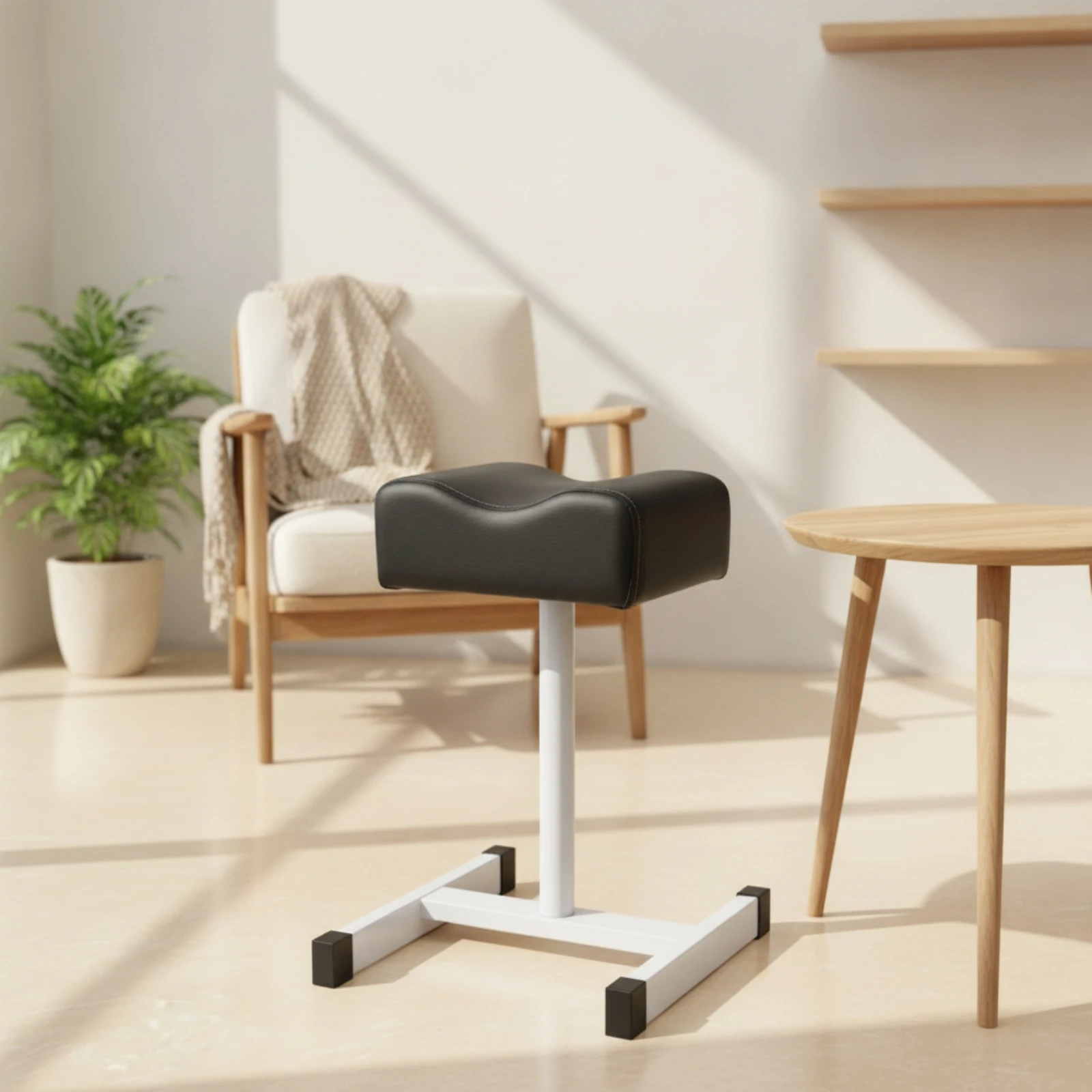 Pedicure Footrest with Cushion Height-Adjustable Pedicure Foot Rest Stand Salon Footrest Padded Furniture Supportive
