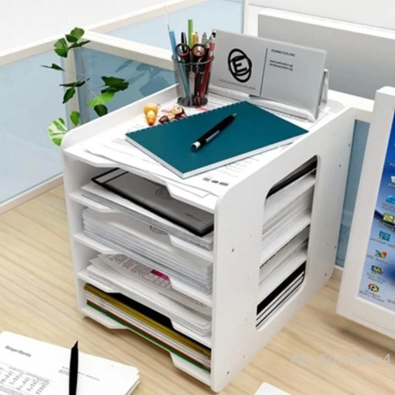 A4 Paper Desktop Storage Rack Document Drawer Organizer Multilayer Space-Saving Storage For Desk Office Stationery Organizer