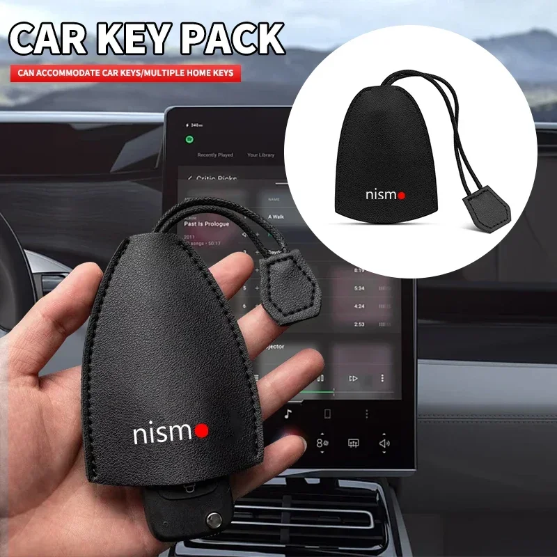 1pcs Car Styling Protection Shell Bag Case Cover Car Key chain For Nismo Nissan Tiida Teana Skyline Juke X-trail Almera Qashqai